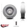 Service Caster Nobles/Tennant Scrubber Guide Bumper Wheel Replacement Metal Bushing Included SCC-TPRD310-516